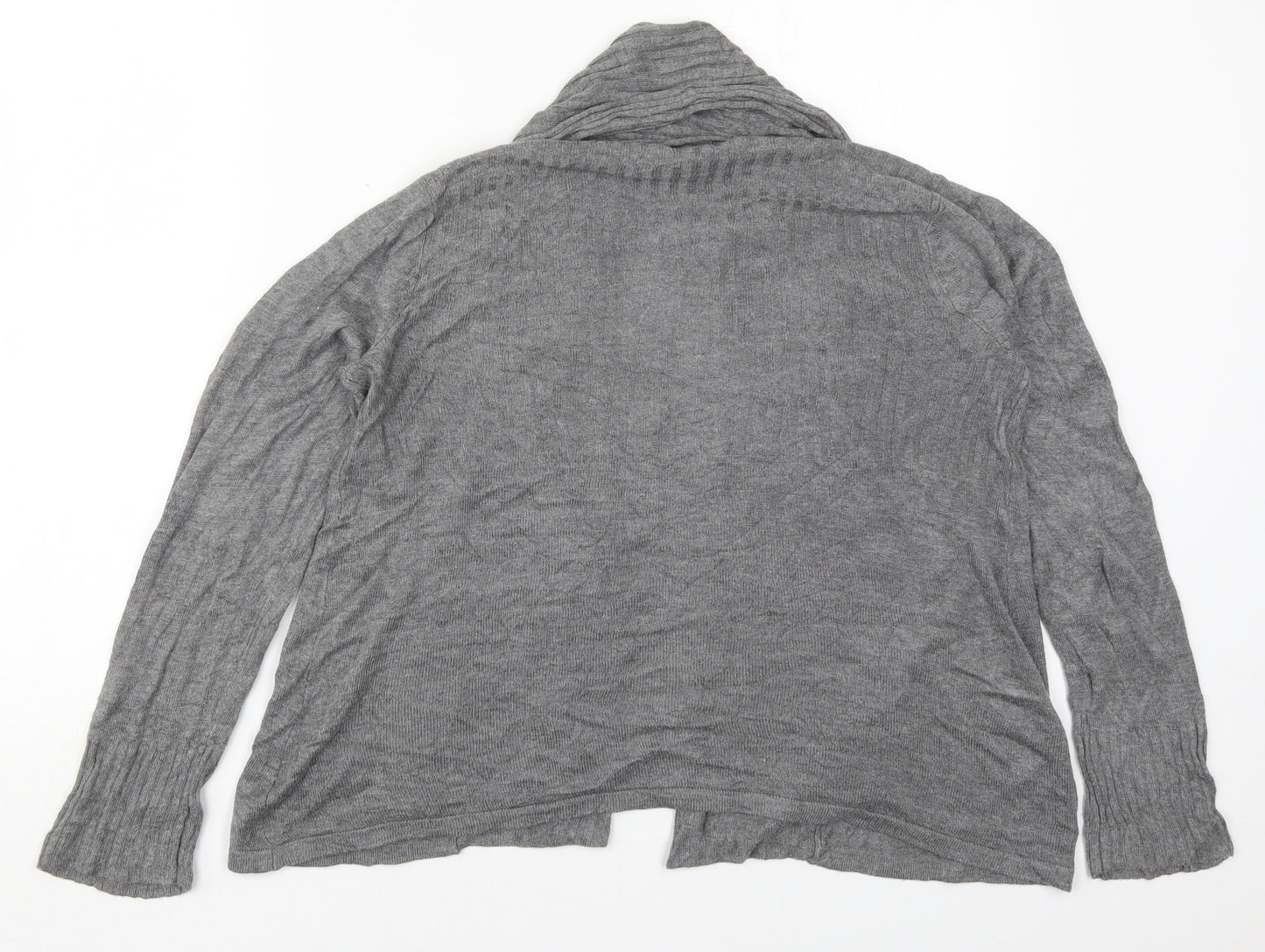 H&M Womens Black V-Neck  Viscose Cardigan Jumper Size M