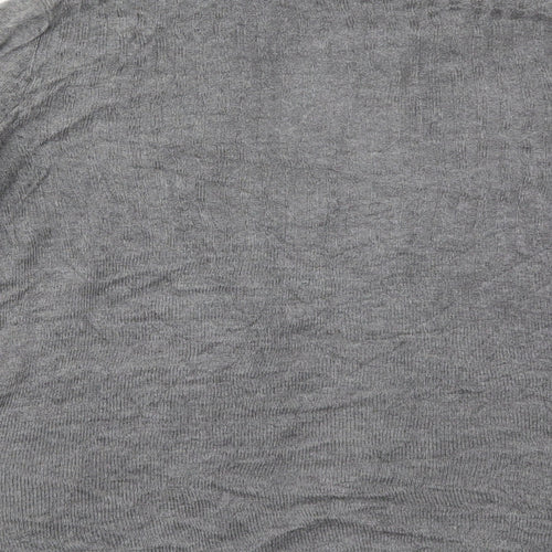 H&M Womens Black V-Neck  Viscose Cardigan Jumper Size M