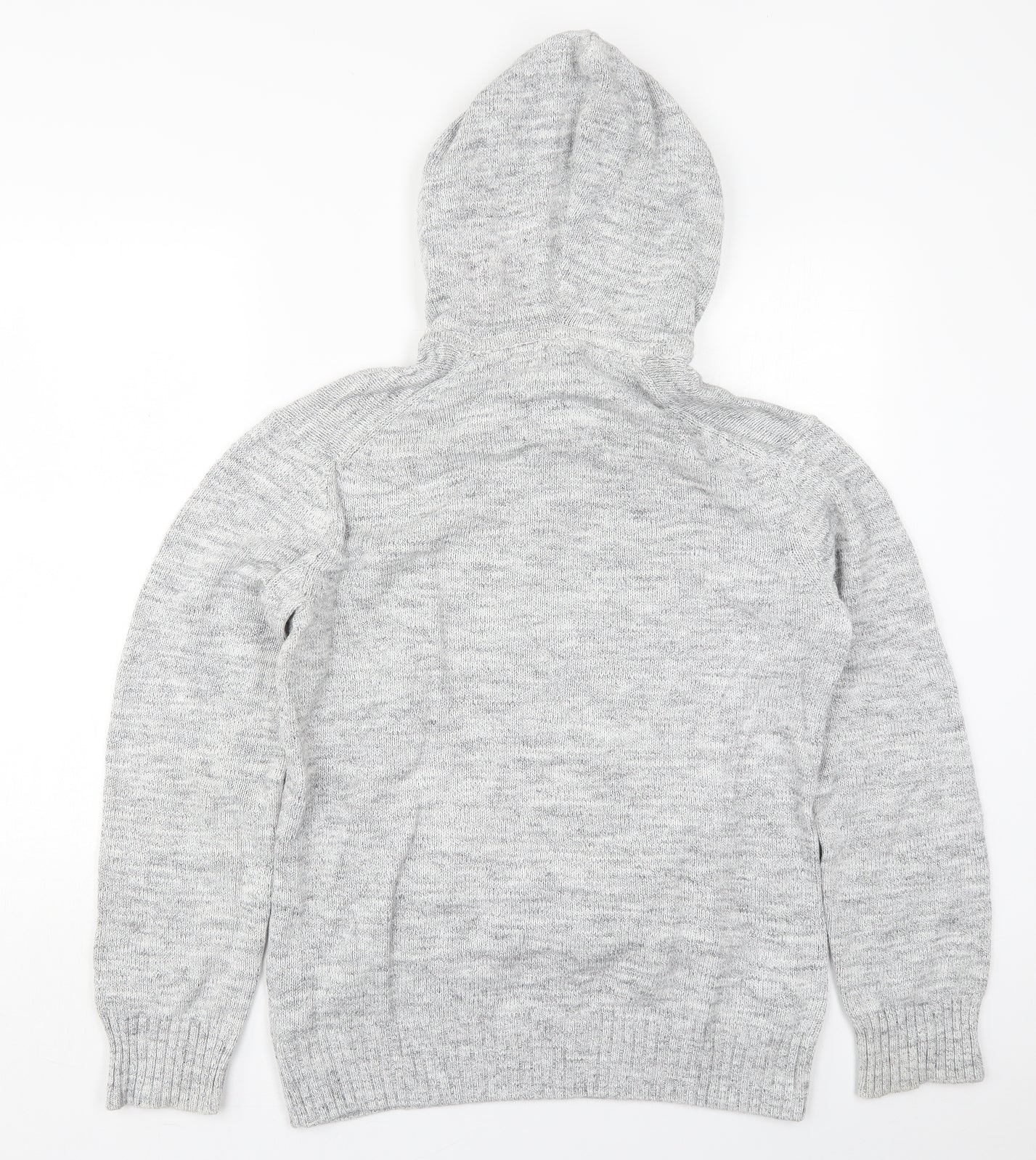 H&M Mens Grey  Cotton Pullover Hoodie Size M