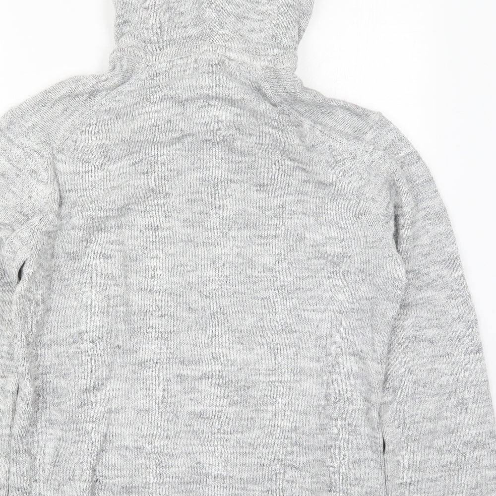 H&M Mens Grey  Cotton Pullover Hoodie Size M