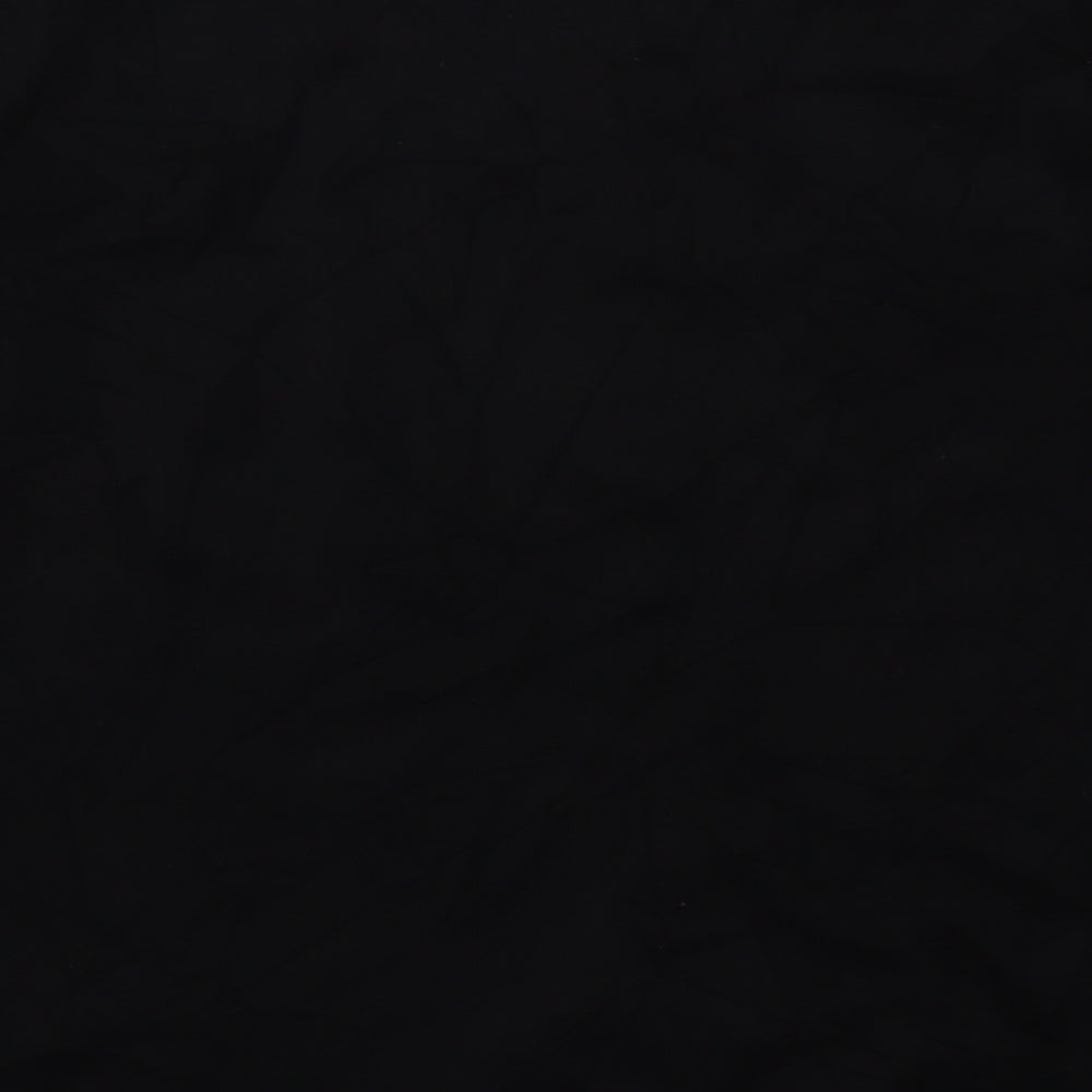 Just Elegance Womens Black Crew Neck Geometric Viscose Pullover Jumper Size XL   - Red