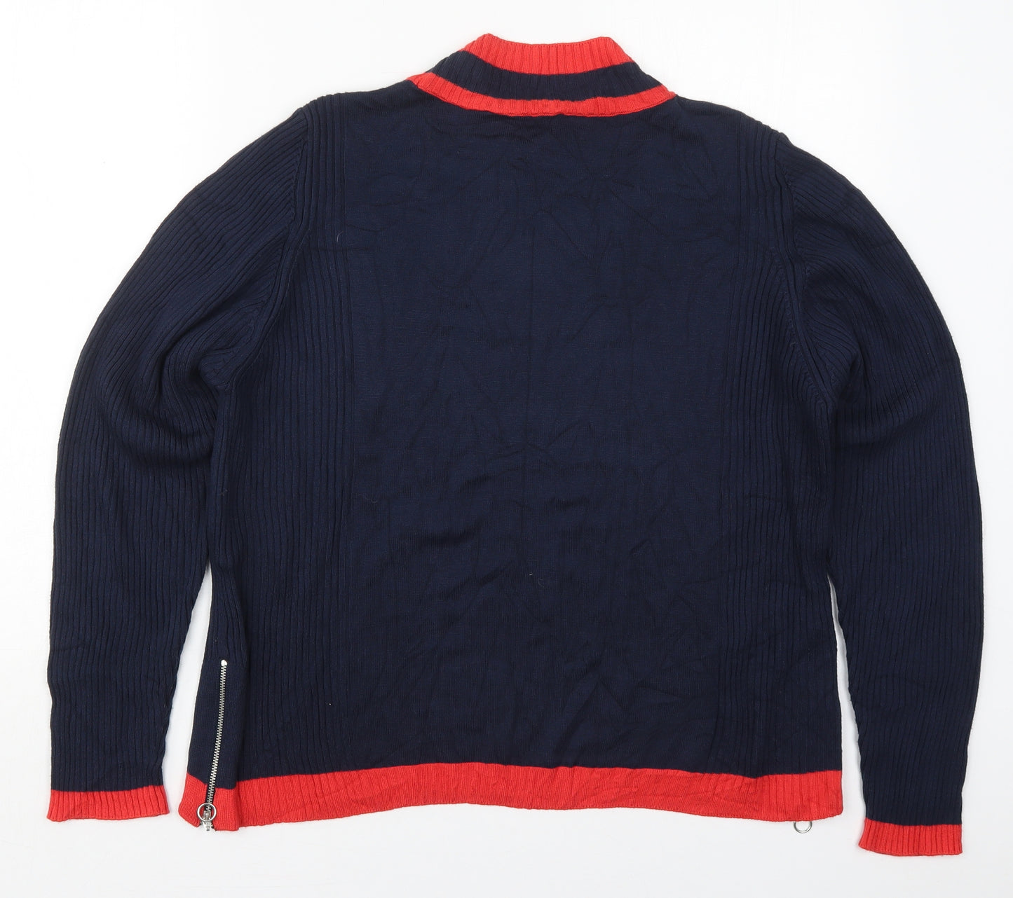 Marks and Spencer Womens Blue Crew Neck  Viscose Pullover Jumper Size 20