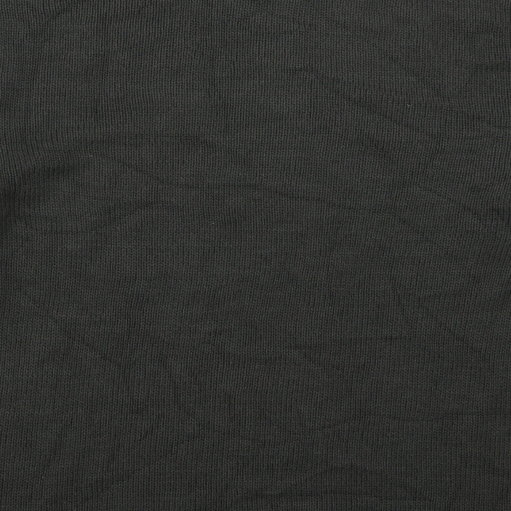 Rock Edge Mens Grey Crew Neck Argyle/Diamond Acrylic Pullover Jumper Size M