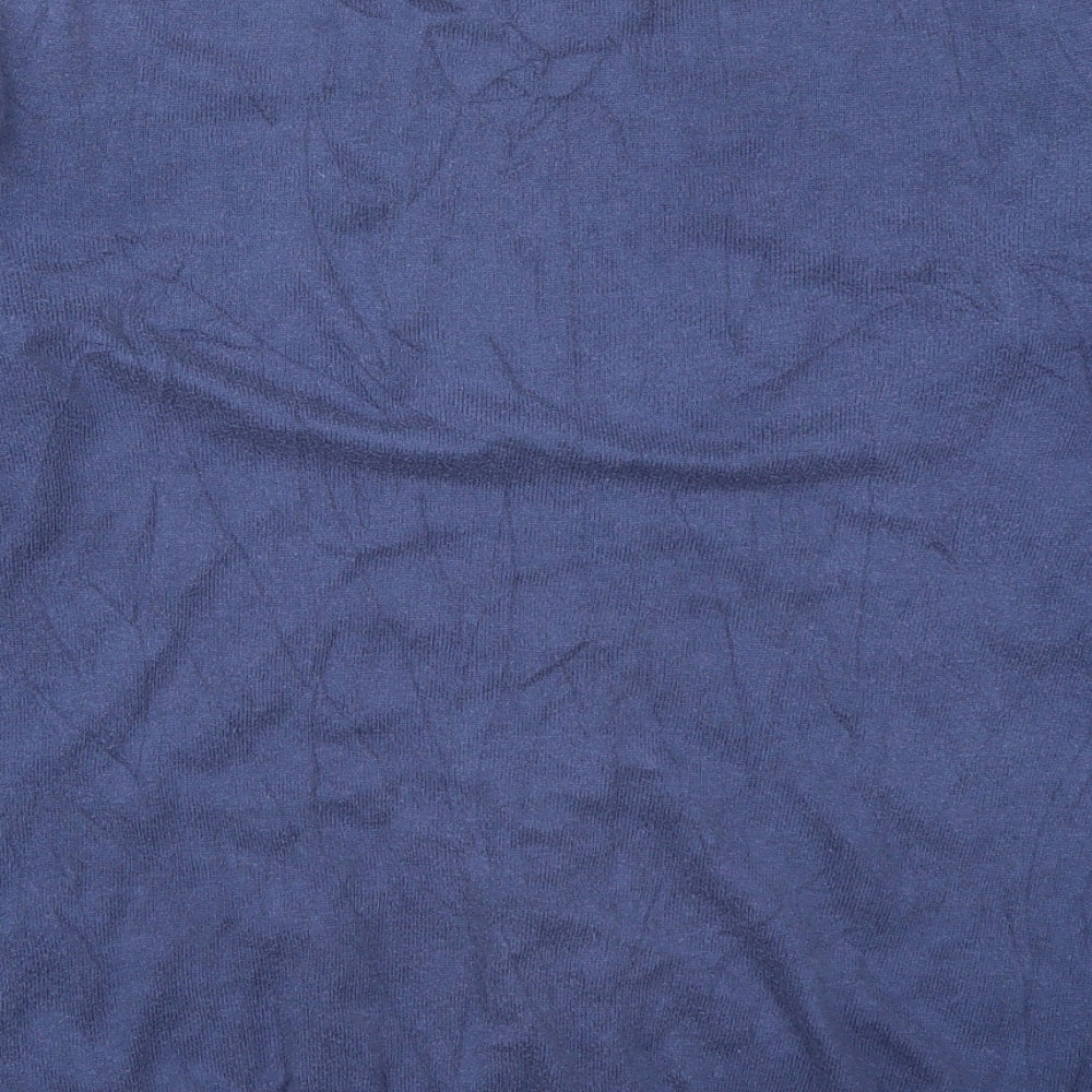 Marks and Spencer Mens Blue V-Neck  Cotton Pullover Jumper Size XL