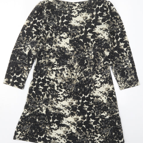 Vouley Vous Womens Beige  Acrylic Jumper Dress  Size S  Round Neck Pullover - Abstract