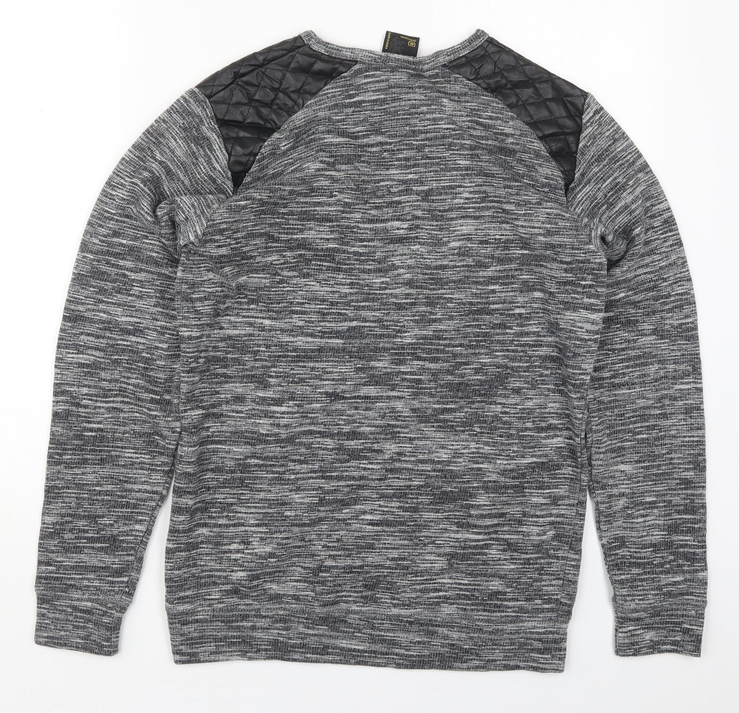 Smog Mens Grey  Acrylic Pullover Sweatshirt Size M