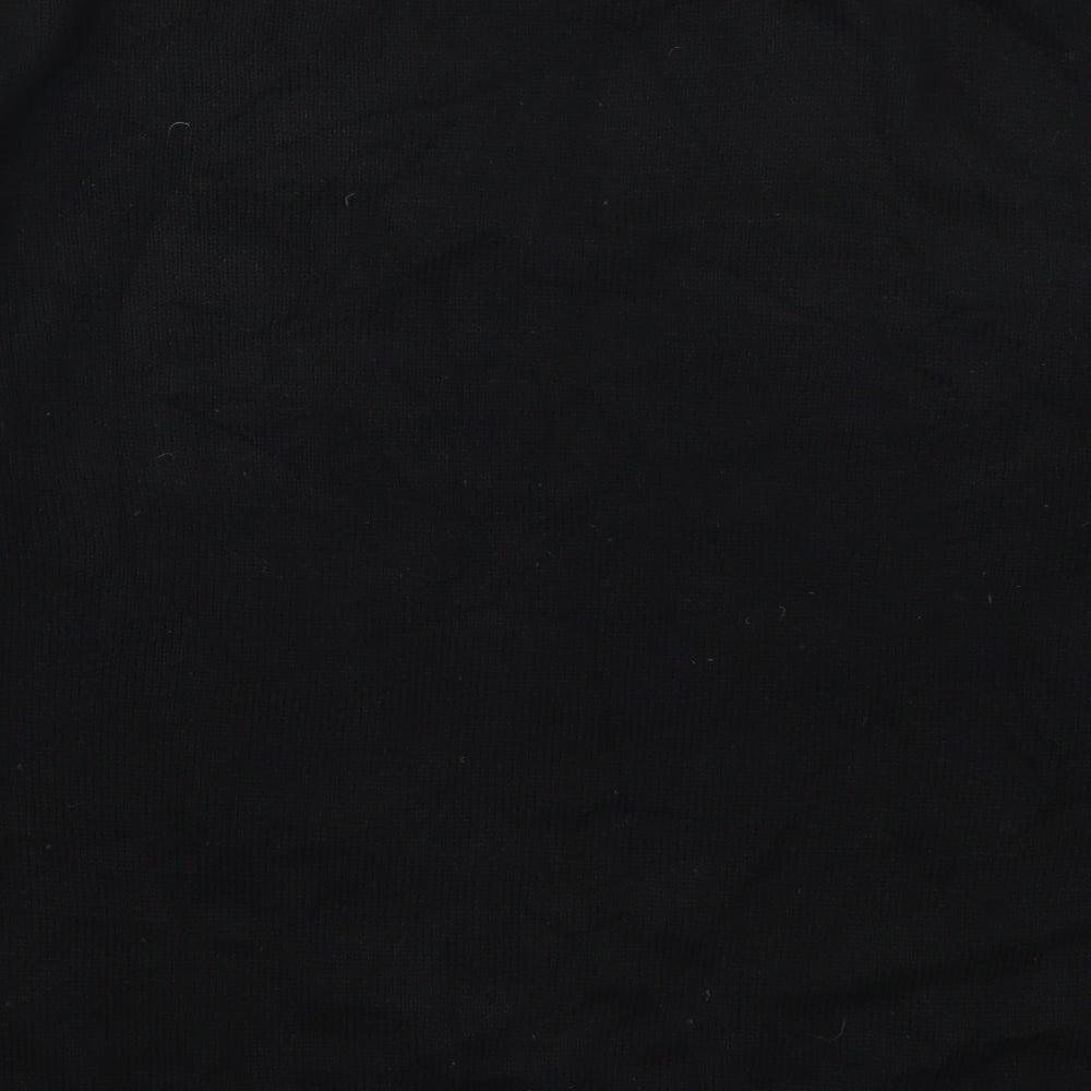 H&M Mens Black Crew Neck  Acrylic Pullover Jumper Size S   - Mickey Mouse