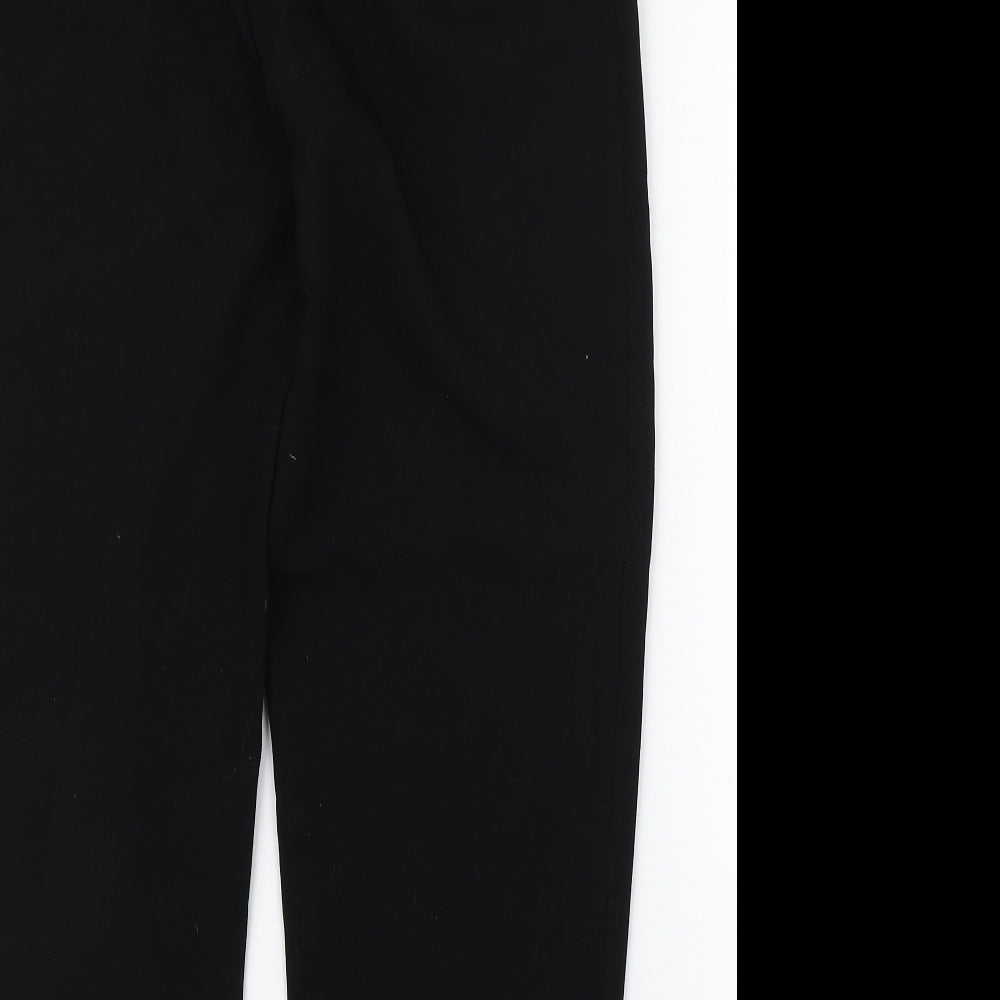 Zara Womens Black  Polyester Carrot Trousers Size S L26 in Regular Zip