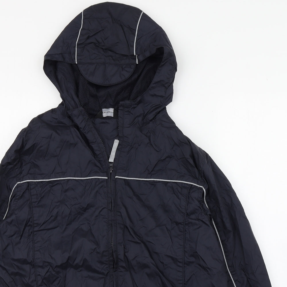 Debenhams Boys Blue   Windbreaker Coat Size 11-12 Years  Zip