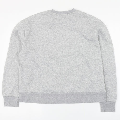 Primark Womens Grey Round Neck  Cotton Pullover Jumper Size S