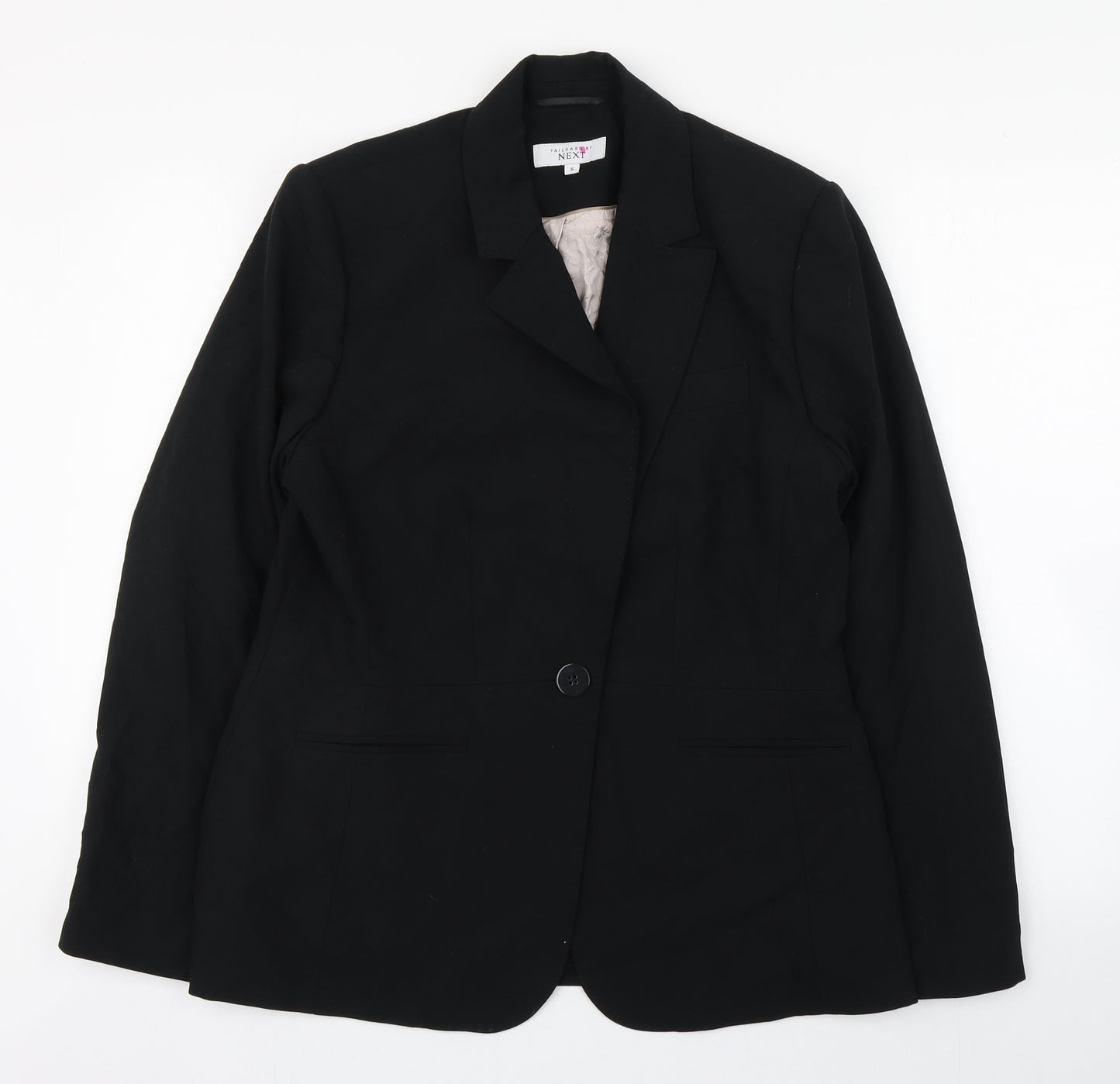 NEXT Womens Black   Jacket  Size 16  Button