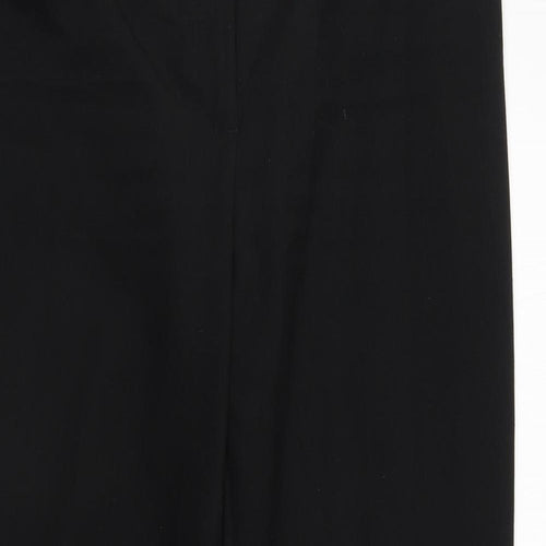 George Womens Black  Polyester Trousers  Size 12 L26 in Regular Zip