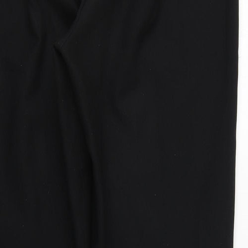 George Womens Black  Polyester Trousers  Size 12 L26 in Regular Zip