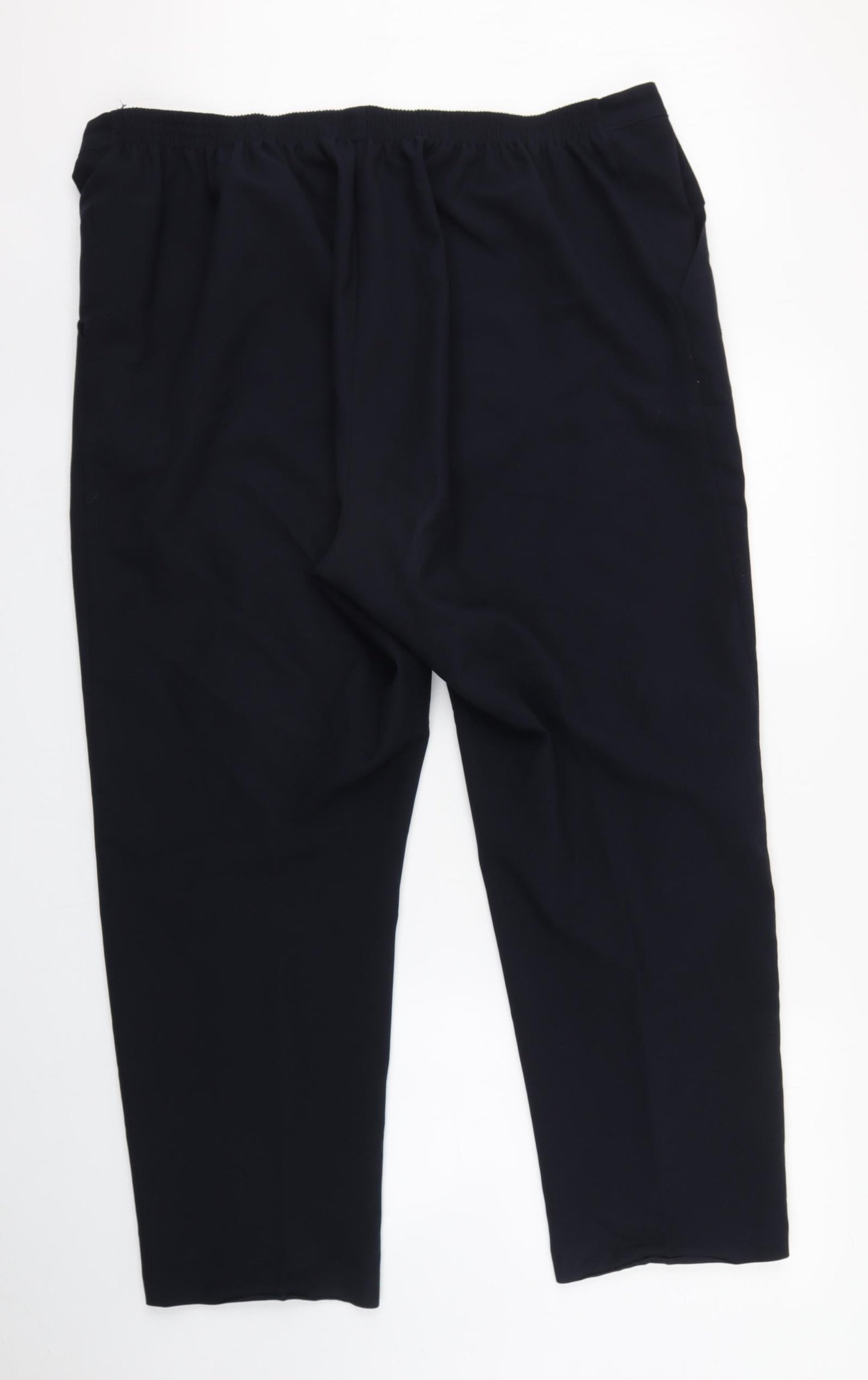 Slimma Womens Blue  Polyester Trousers  Size 22 L29 in Regular