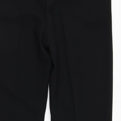 Marks and Spencer Womens Black  Polyester Trousers  Size 10 L25 in Regular Zip