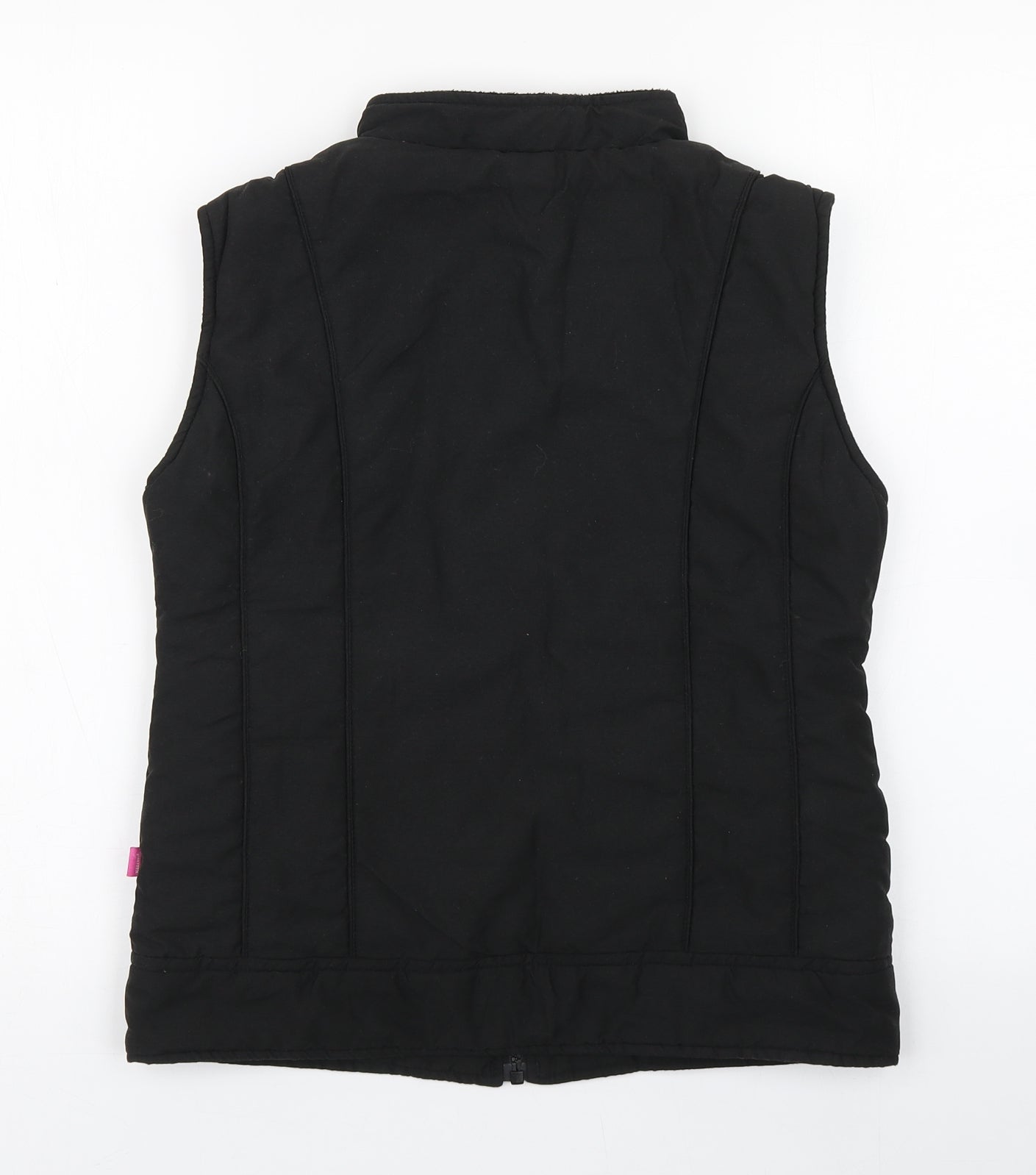 Pineapple Girls Black   Gilet Coat Size 13-14 Years  Zip