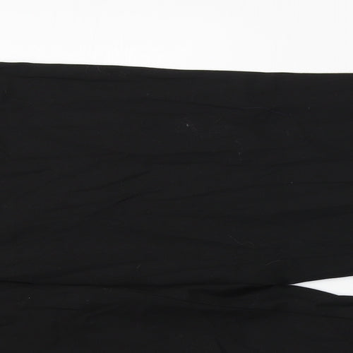 George Womens Black  Cotton Capri Trousers Size 16 L24 in Regular Zip - Cropped