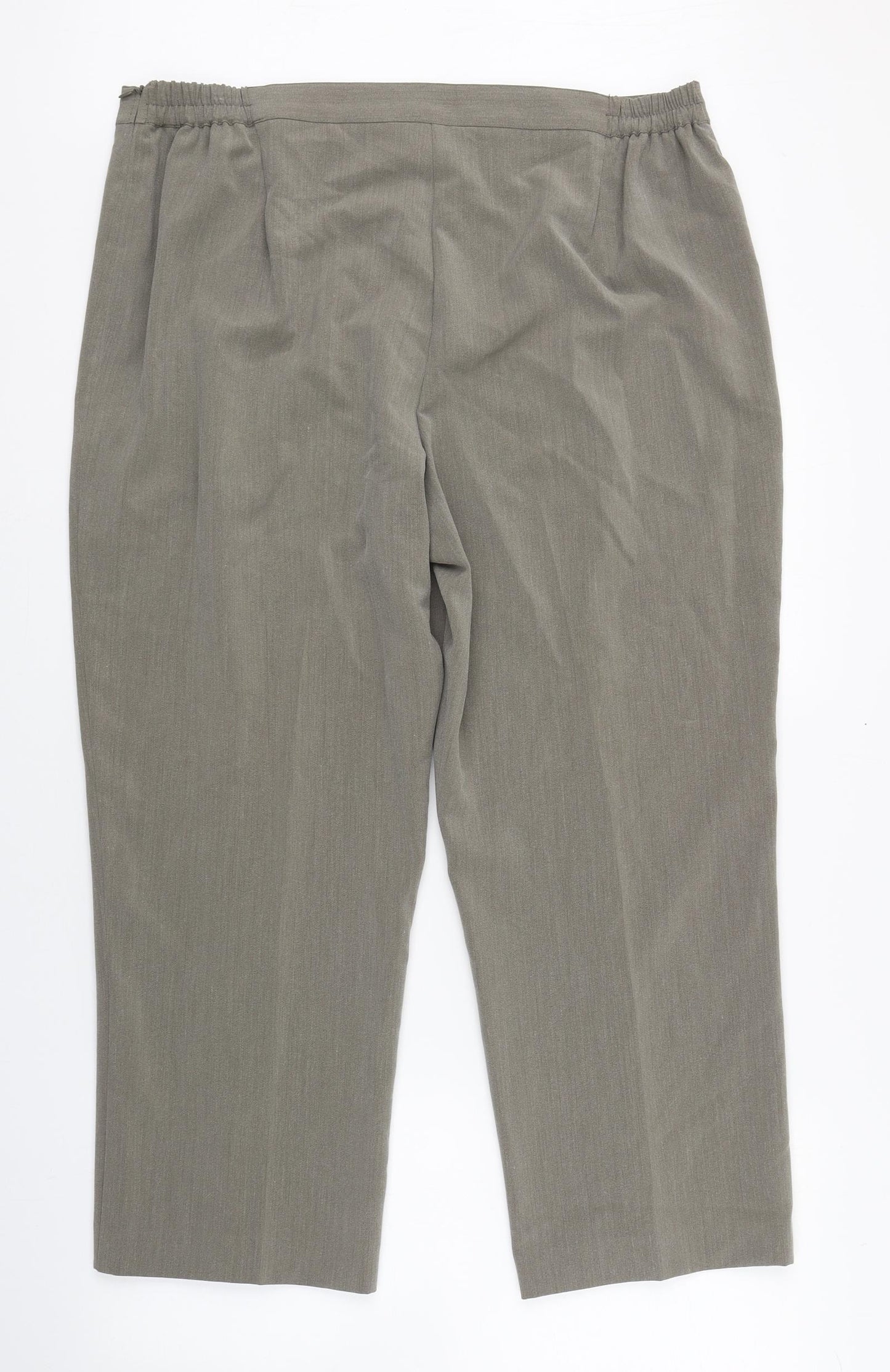 Classics Womens Grey  Polyester Dress Pants Trousers Size 18 L29 in Regular