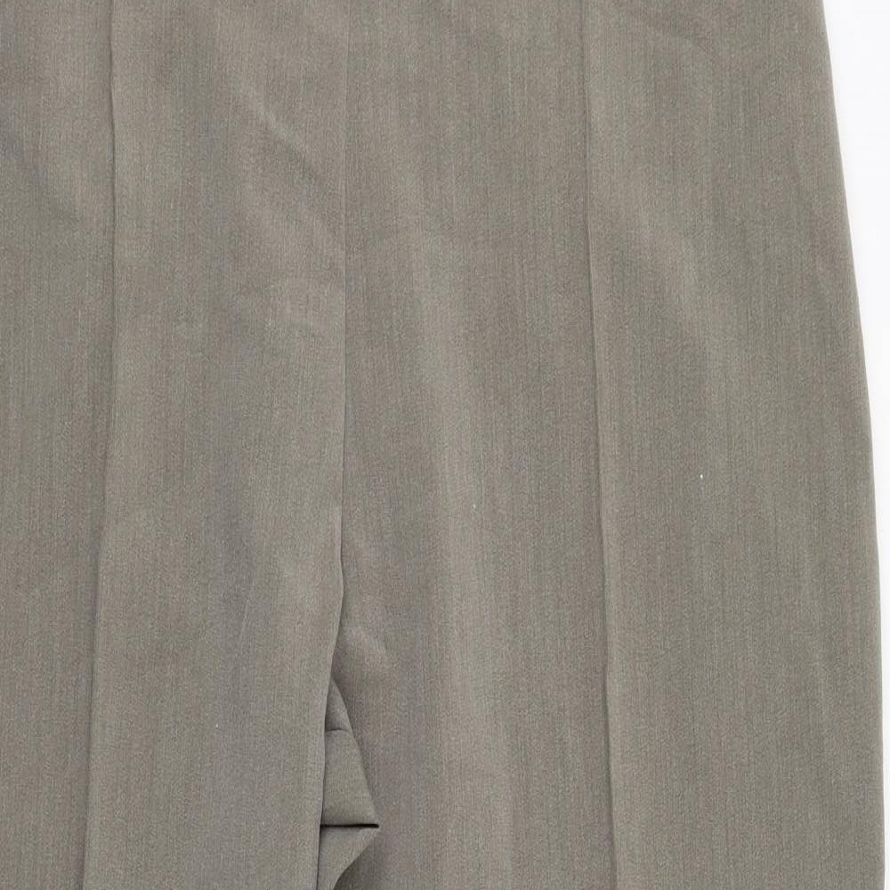 Classics Womens Grey  Polyester Dress Pants Trousers Size 18 L29 in Regular