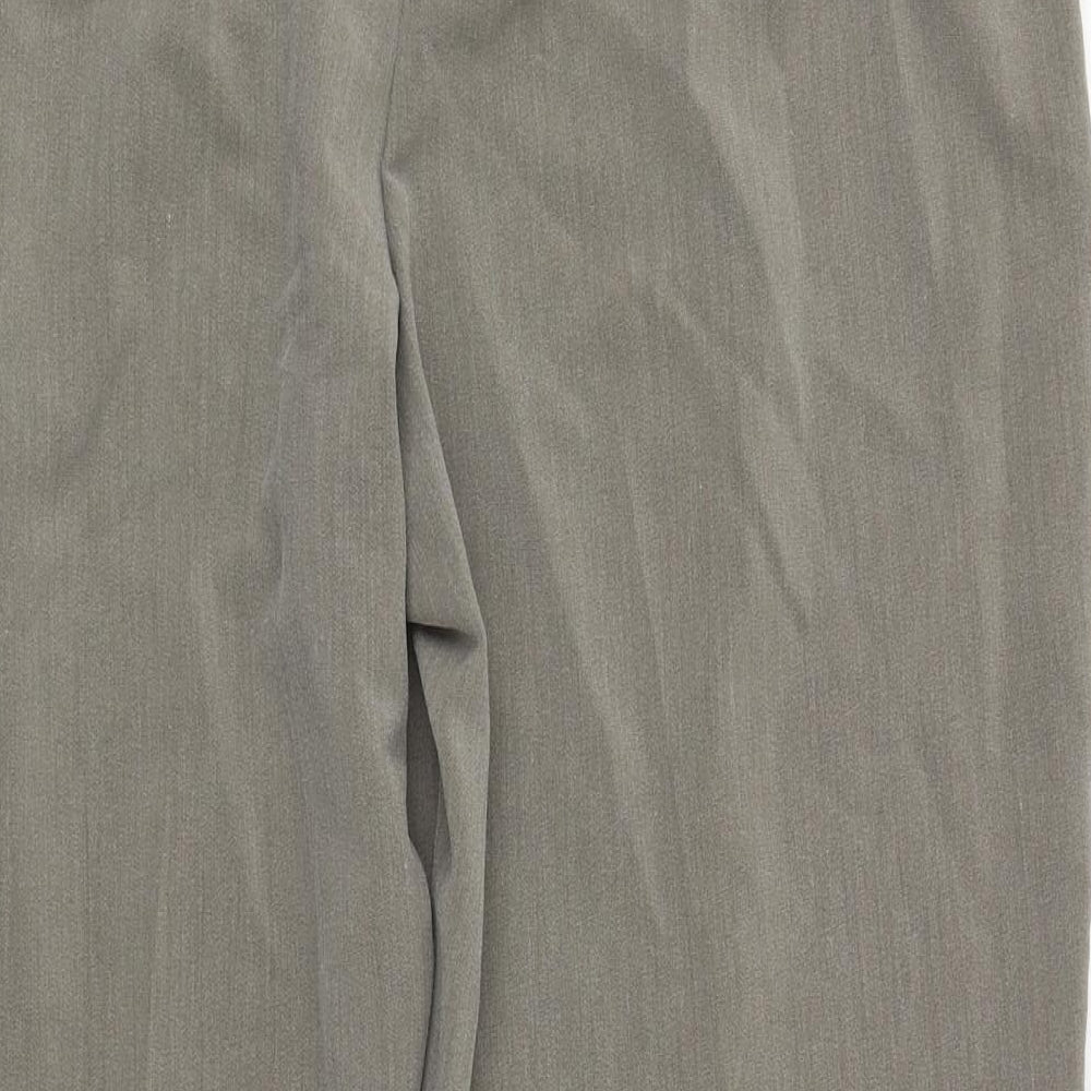 Classics Womens Grey  Polyester Dress Pants Trousers Size 18 L29 in Regular