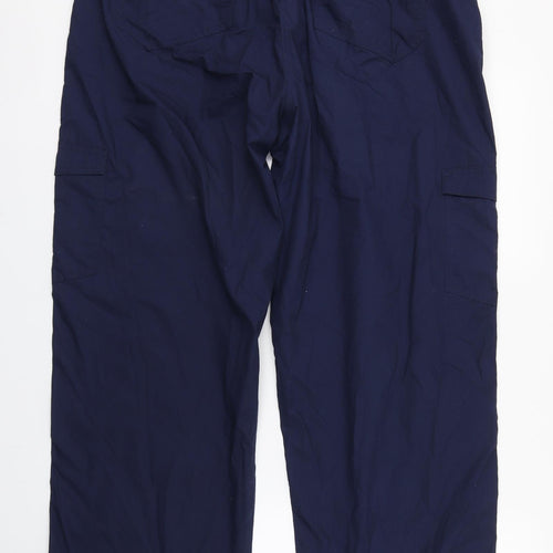 Hi Gear Womens Blue  Polyester Cargo Trousers Size 20 L30 in Regular Zip