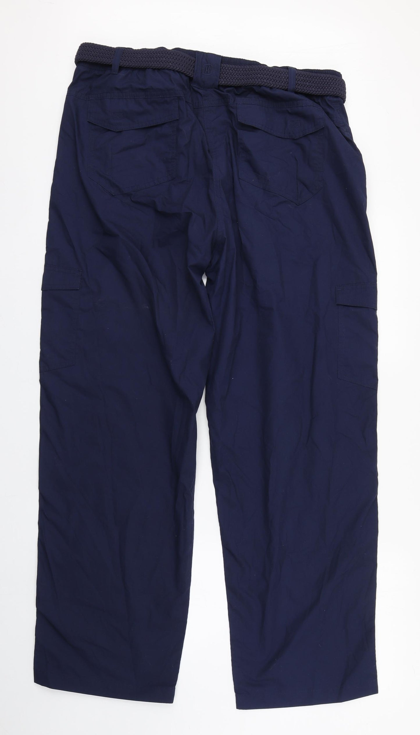 Hi Gear Womens Blue  Polyester Cargo Trousers Size 20 L30 in Regular Zip