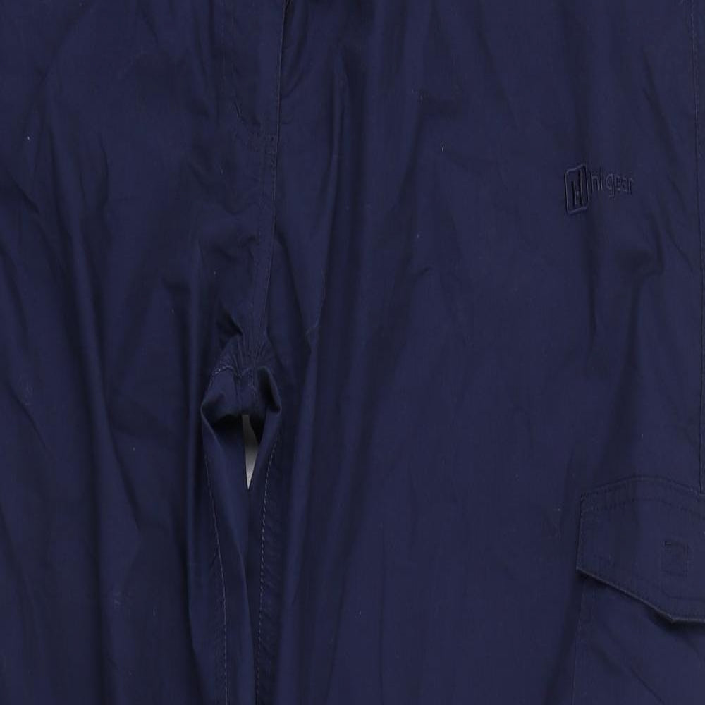 Hi Gear Womens Blue  Polyester Cargo Trousers Size 20 L30 in Regular Zip