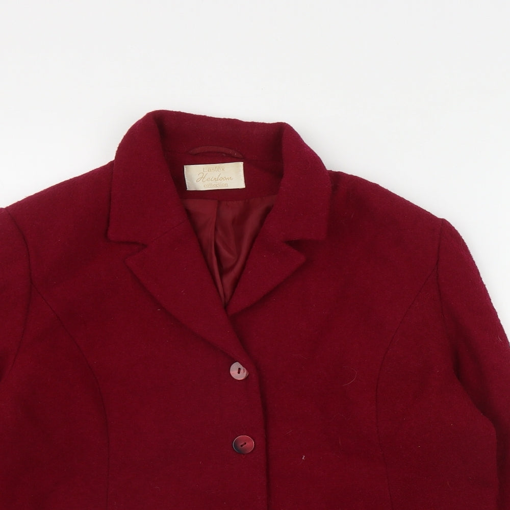 Eastex Womens Red   Jacket  Size 14  Button