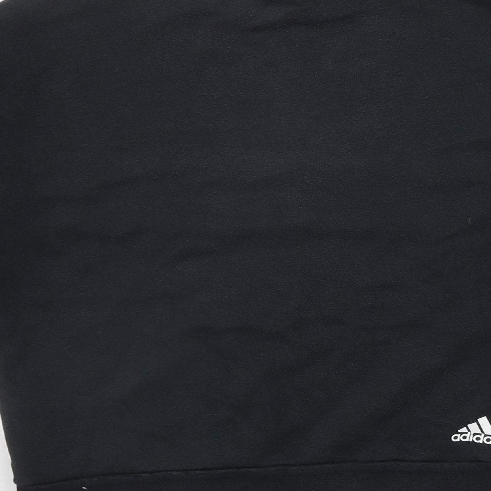 adidas Boys Black  Cotton Pullover Sweatshirt Size 11-12 Years  Pullover