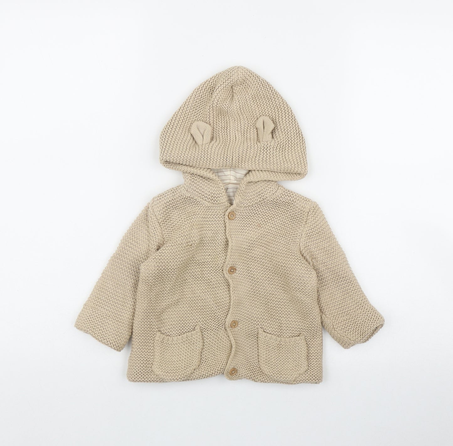 George Boys Beige   Jacket  Size 6-9 Months   Button