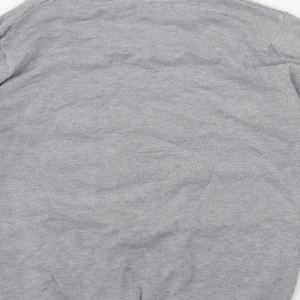 George Womens Grey Round Neck  Viscose Pullover Jumper Size 10   - Flamingo