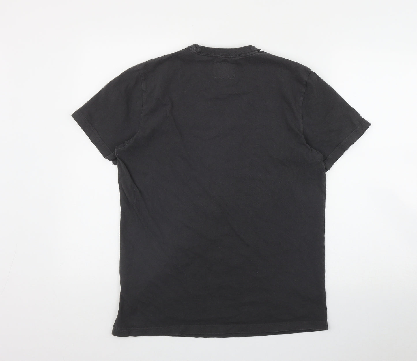 Abercrombie & Fitch Mens Grey  Cotton  T-Shirt Size M Round Neck