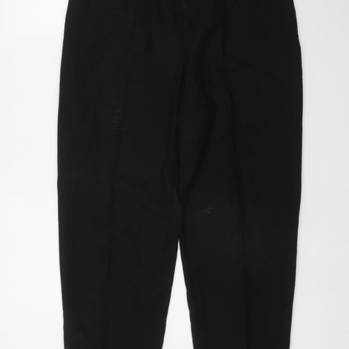 Richards Womens Black  Polyester Trousers  Size 16 L29 in Regular Zip