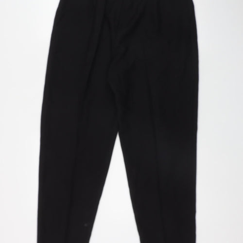 Richards Womens Black  Polyester Trousers  Size 16 L29 in Regular Zip