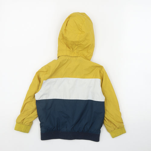 H&M Boys Yellow   Rain Coat Coat Size 3-4 Years  Zip