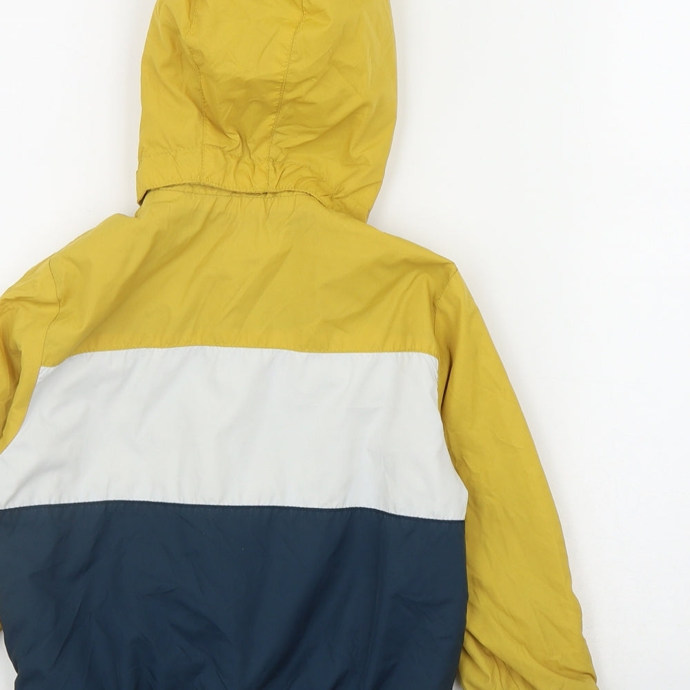 H&M Boys Yellow   Rain Coat Coat Size 3-4 Years  Zip
