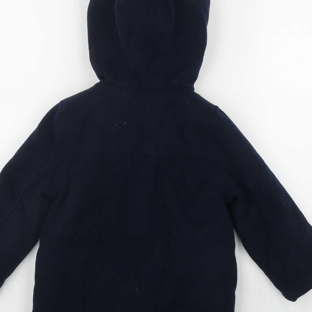 Kiabi Boys Blue   Duffle Coat Coat Size 5 Years  Buckle