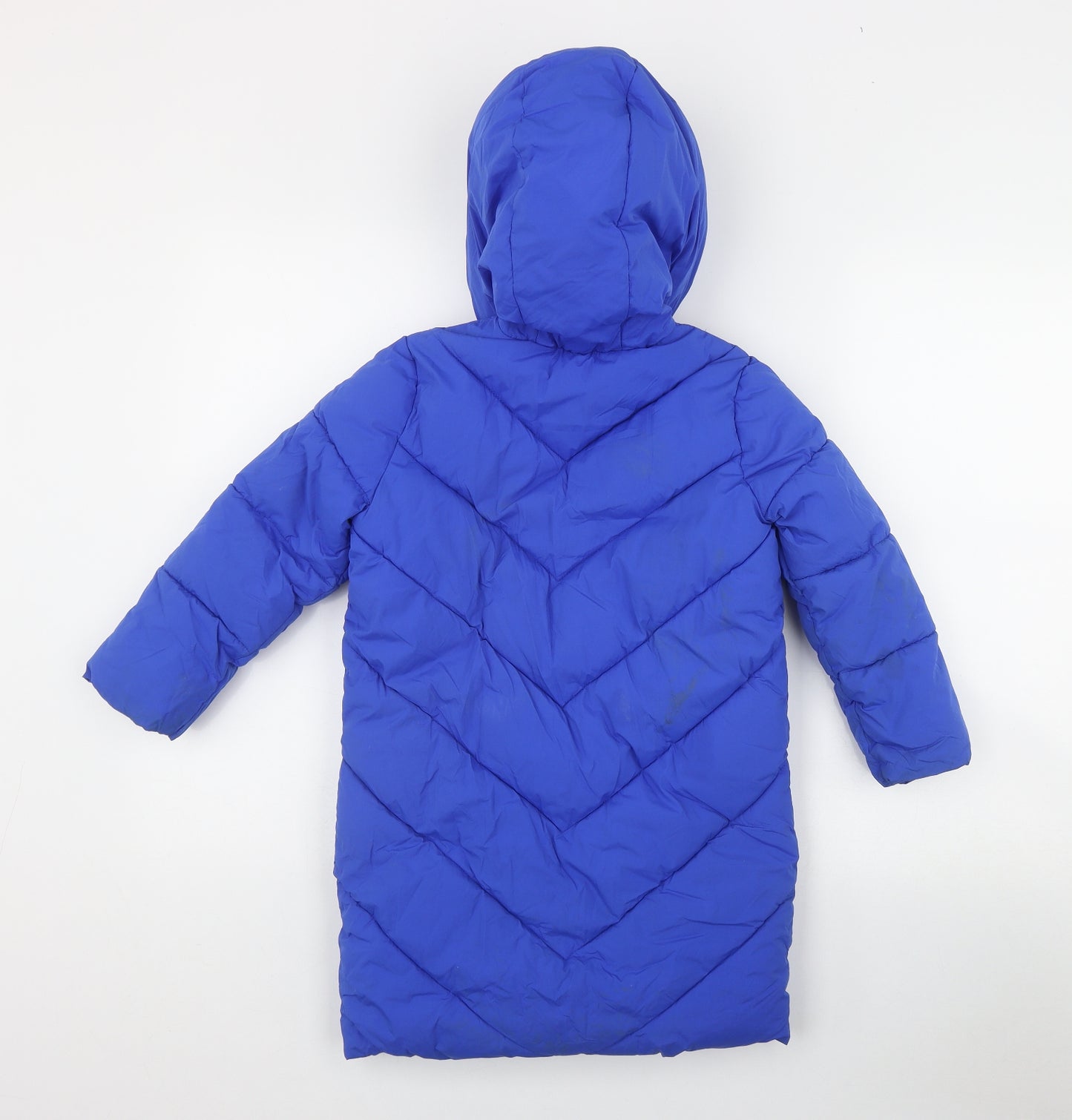 Marks and Spencer Boys Blue   Puffer Jacket Coat Size 5-6 Years  Zip