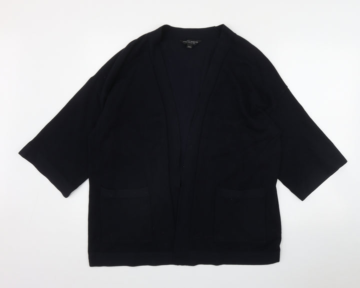 Dorothy Perkins Womens Blue V-Neck Viscose Cardigan Jumper Size 14
