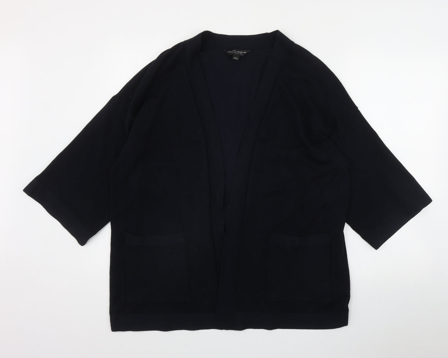 Dorothy Perkins Womens Blue V-Neck  Viscose Cardigan Jumper Size 14