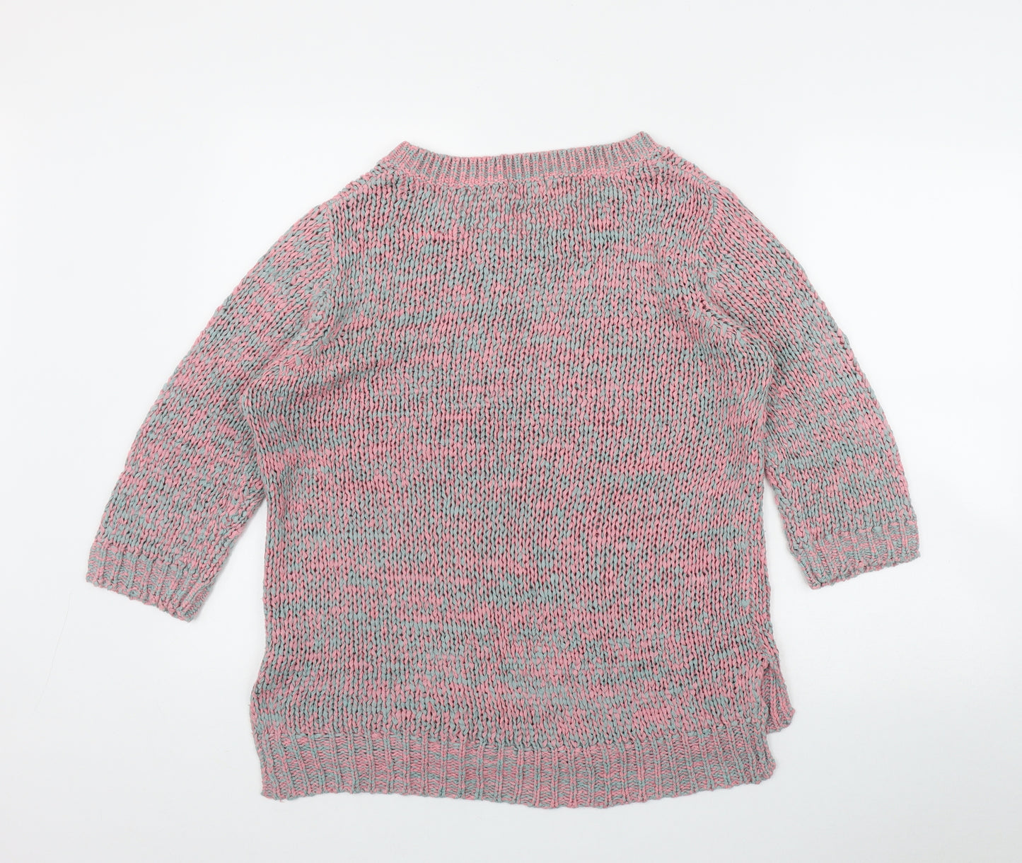 F&F Womens Pink Round Neck  Acrylic Pullover Jumper Size 14
