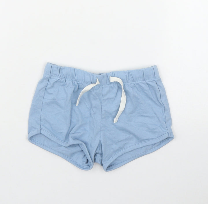 H&M Baby Blue  Cotton Sweatpants Leggings Size 12-18 Months  Drawstring