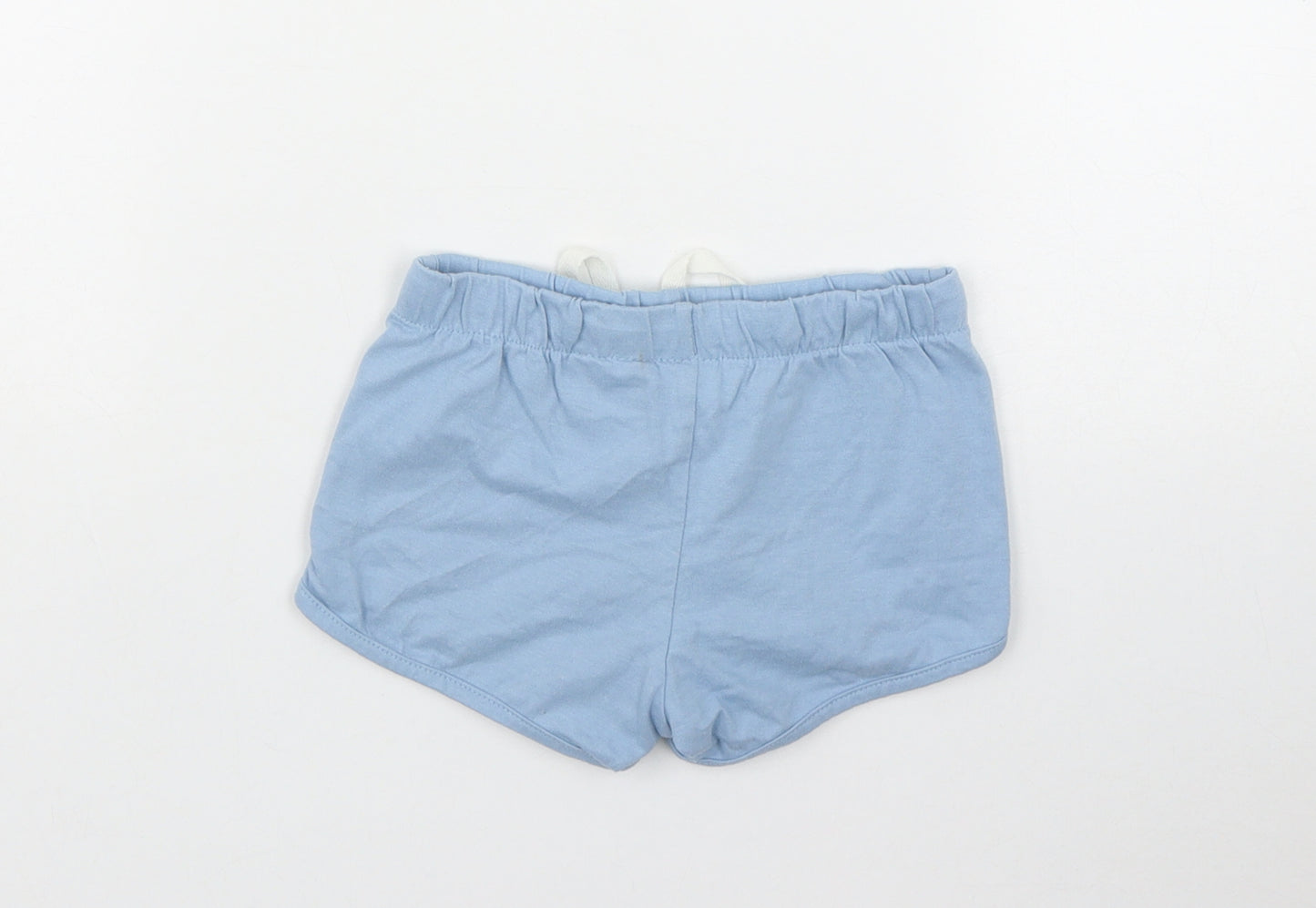 H&M Baby Blue  Cotton Sweatpants Leggings Size 12-18 Months  Drawstring