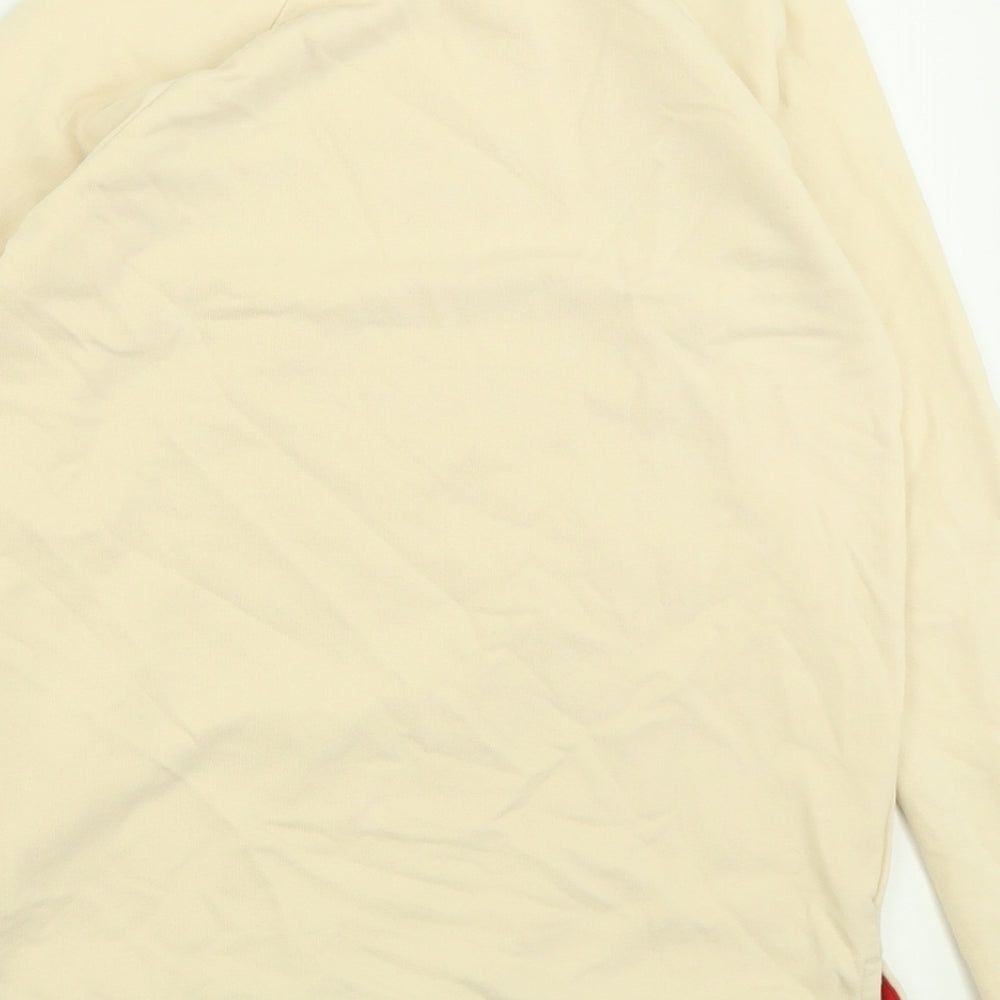 George Girls Ivory Animal Print Cotton Pullover Sweatshirt Size 10-11 Years  Pullover