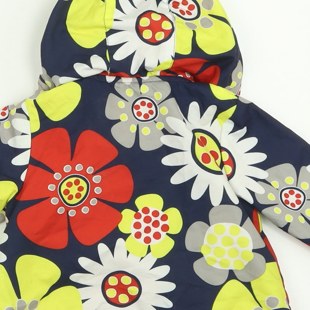 TU Girls Multicoloured Floral  Basic Coat Coat Size 0-3 Months   Button