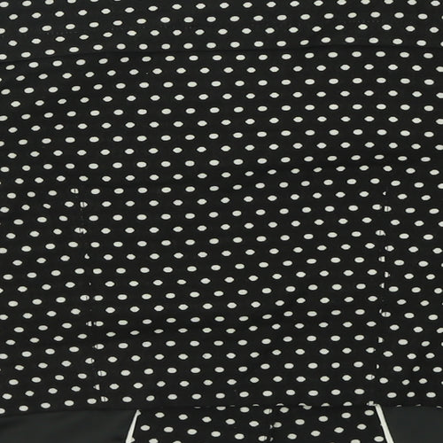 Marks and Spencer Womens Black Polka Dot  Jacket Blazer Size 10  Button