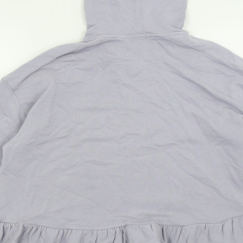 River Island Womens Purple  Cotton Pullover Hoodie Size S  Pullover