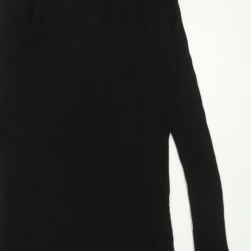 Atmosphere Womens Black V-Neck  Acrylic Cardigan Jumper Size 10