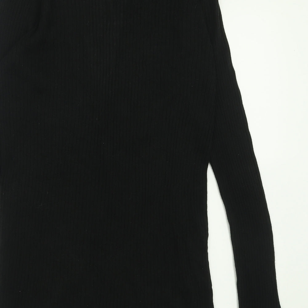 Atmosphere Womens Black V-Neck  Acrylic Cardigan Jumper Size 10