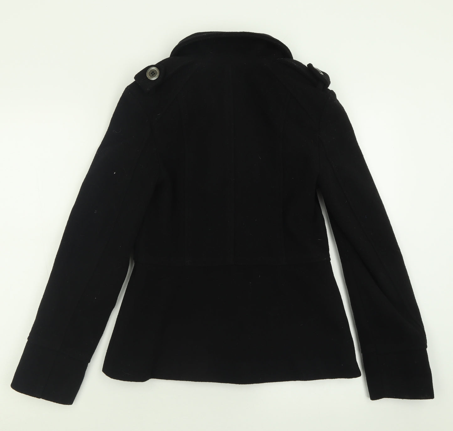 Logo Womens Black   Jacket  Size 8  Button